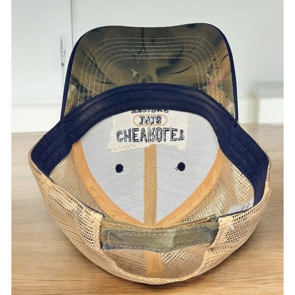 Chevrolet 1918 Trucks Trucker Hat Navy & Tan Mesh Adjustable Cap OSFM - Picture 7 of 7